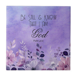Psalm 46:10 Bibelvers Fliese