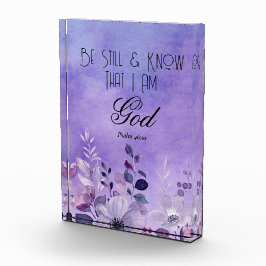 Psalm 46:10 Bibelvers Fotoblock