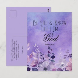 Psalm 46:10 Bibelvers Postkarte