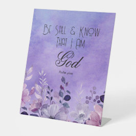 Psalm 46:10 Bibelvers Sockelschild