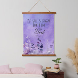 Psalm 46,10 Bibelvers Wandteppich Mit Holzrahmen
