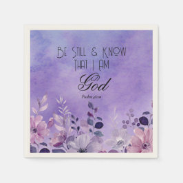Psalm 46:10 Bible Verse Serviette