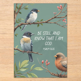Psalm 46:10 Christliches Bibelverse-Bild Acryleinladungen