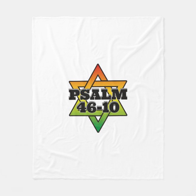 Psalm 46-10 - Fleece Blanket (Vorderseite)