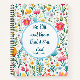 Psalm 46:10 Floral Journal Notizbuch