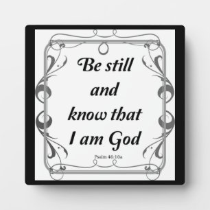 PSALM 46-10 FOTOPLATTE