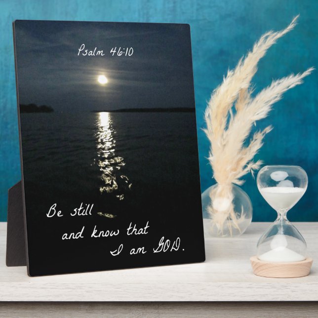 Psalm 46:10 fotoplatte (Seite)