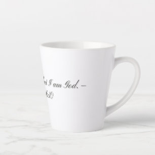 Psalm 46:10, Geschenk-Lattemug Milchtasse