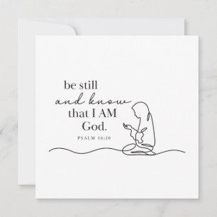 PSALM 46:10 - Personalisierte Notizkarte Mitteilungskarte