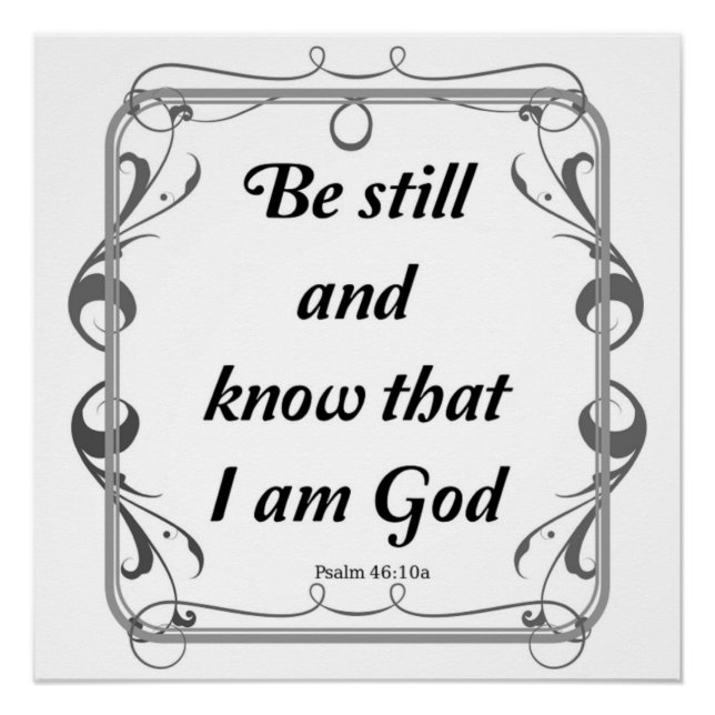 PSALM 46-10 POSTER (Vorderseite)