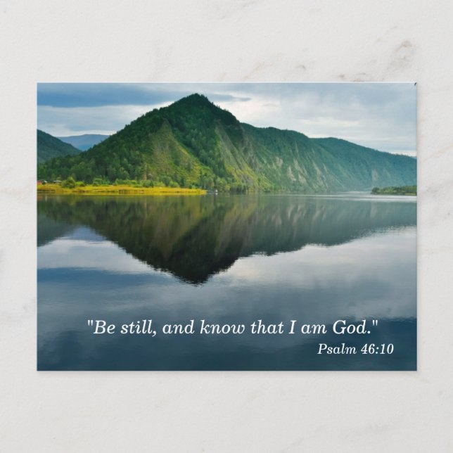 Psalm 46 10 Scripture Memory Card Postkarte (Vorderseite)