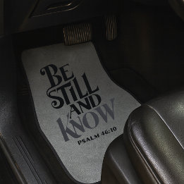 Psalm 46:10 Seid Still Und Erkennt Satz Automaatte Autofußmatte