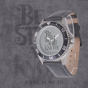 Psalm 46:10 Seid Still Und Erkennt Vers Armbanduhr