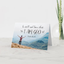 Psalm 46:10 Seid still und wisst, dass ich GOTT-Bi