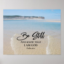 Psalm 46:10 Seid still und wisst, dass ich Gott bi