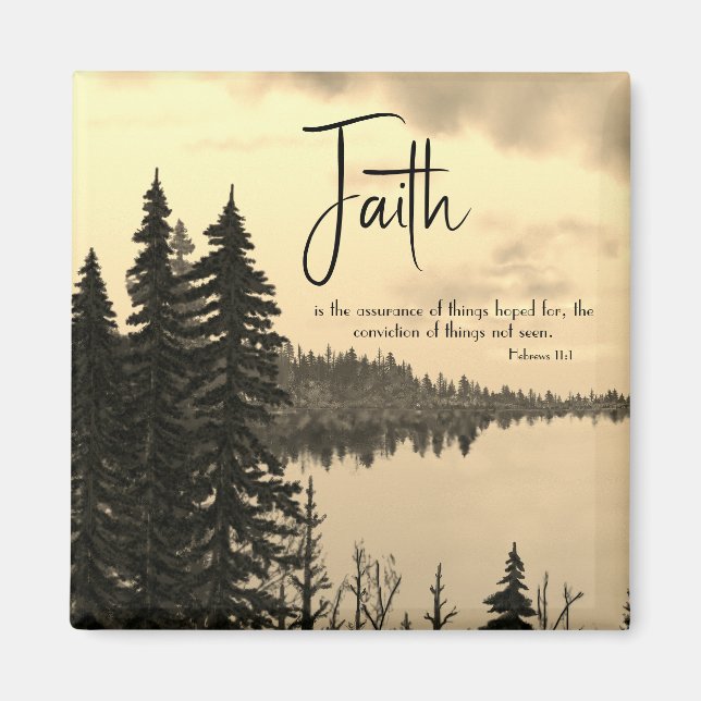 Psalm 46:10 Seid still und wisst, dass ich Gottes  Magnet (Vorne)