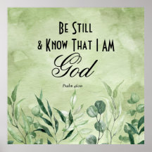 Psalm 46:10 Seien Sie still und wissen