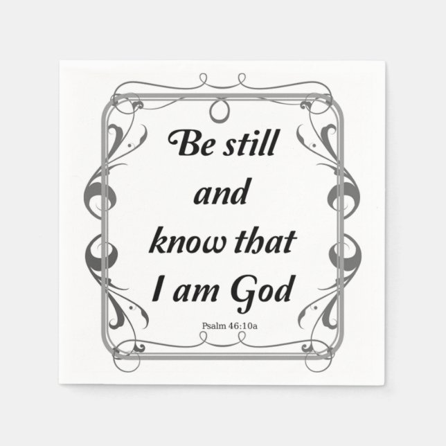 PSALM 46-10 SERVIETTE (Vorderseite)