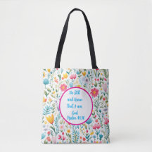 Psalm 46:10 Tote Bag