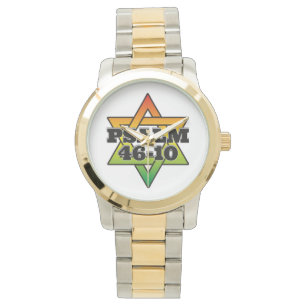 Psalm 46-10 - Überdimensionale Zwei-Ton-Uhr Armbanduhr