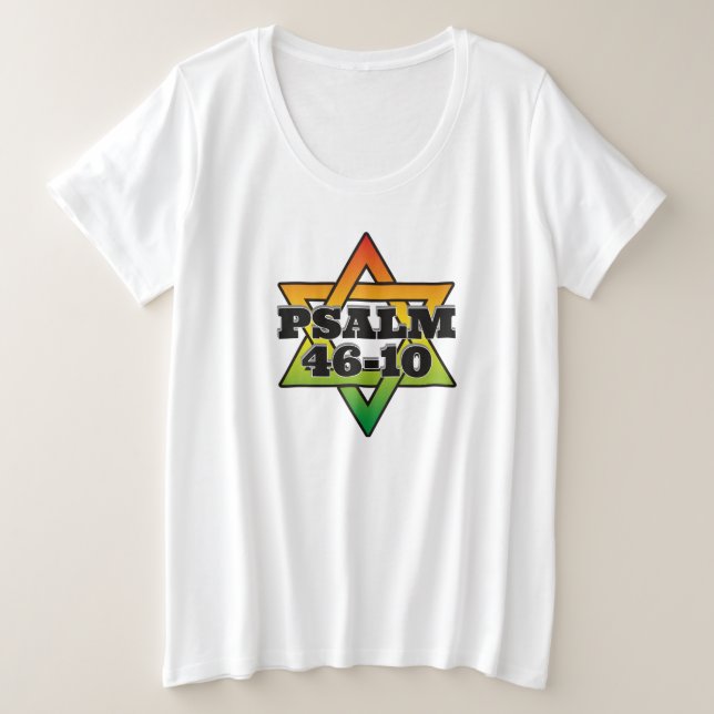 Psalm 46-10 - Women's Plus Size T - Shirt (Design vorne)
