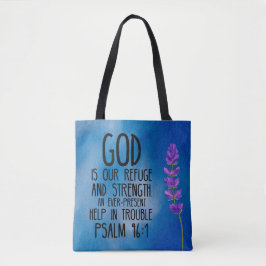 Psalm 46:1 Bibelverse Tote Tasche