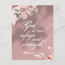 Psalm 46:1 Gott ist unsere Zuflucht und Kraft-Bibe
