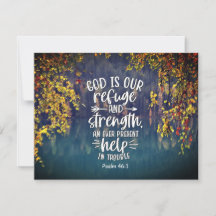 Psalm 46:1 Gott ist unsere Zuflucht und Kraft flac