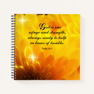 Psalm 46:1 Spiral-Notebook Notizbuch