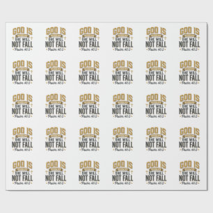Psalm 46_5 Christliche Typografie Vektor Geschenkpapier