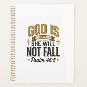 Psalm 46_5 Christliche Typografie Vektor Planer