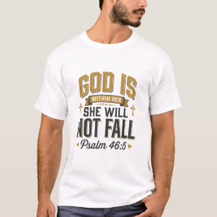 Psalm 46_5 Christliche Typografie Vektor T-Shirt
