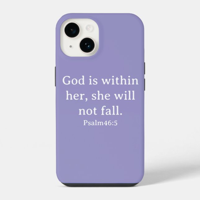 Psalm 46:5 - Fall per Telefon iPhone 14 Hülle (Rückseite)