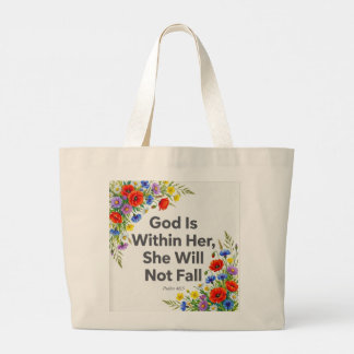 Psalm 46:5 Gott ist in ihr DESIGN Jumbo Stoffbeutel