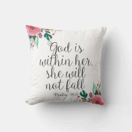 Psalm 46:5 Gott ist in ihr, Girl Bible Scripture Kissen