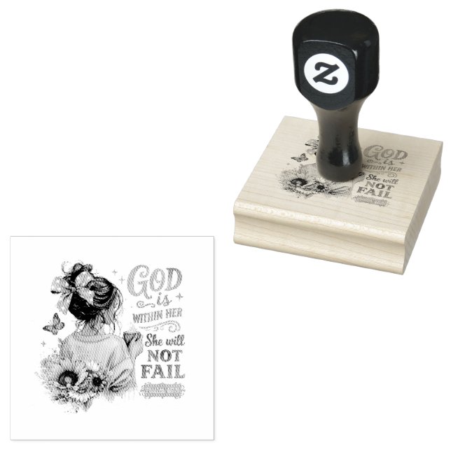 Psalm 46:5... gummistempel (Stempel)