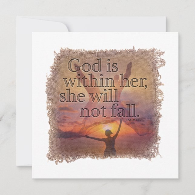 PSALM 46:5 - Personalized Notecard Mitteilungskarte (Vorderseite)