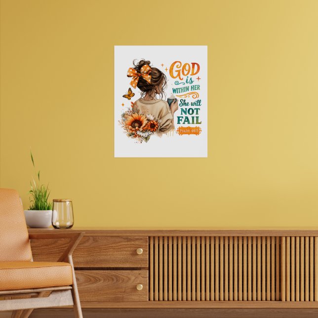 Psalm 46:5... poster (Wohnzimmer 2)