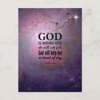 Psalm 46:5 postkarte