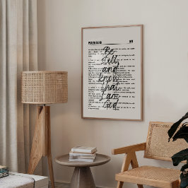 Psalm 46 Fall Christlich Wall Poster