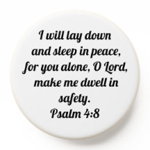 Psalm 4:8 Christliches Comfort Bible Verse