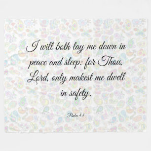 Psalm 4:8 Fleecedecke