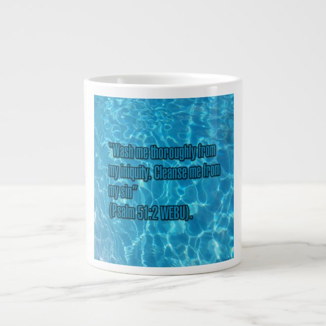 Psalm 51:2 WEBU Mug Jumbo-Tasse (Vorderseite)