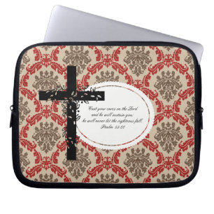 Psalm 55:22 Notebook- oder Netbook Carrier Sleeve