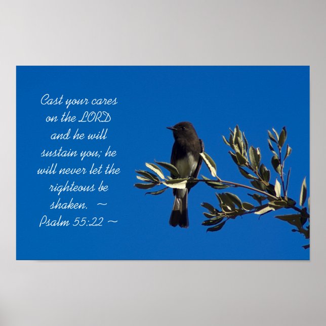 Psalm 55:22 poster (Vorne)