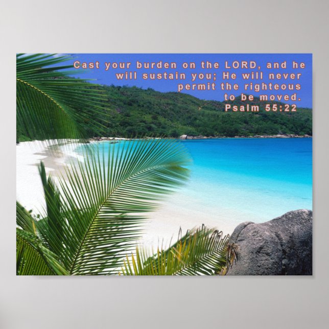 Psalm 55:22 poster (Vorne)