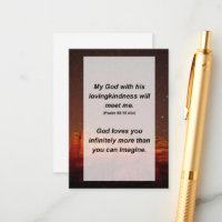 Psalm 59:10 Mein Gott mit Seiner liebevollen Güte
