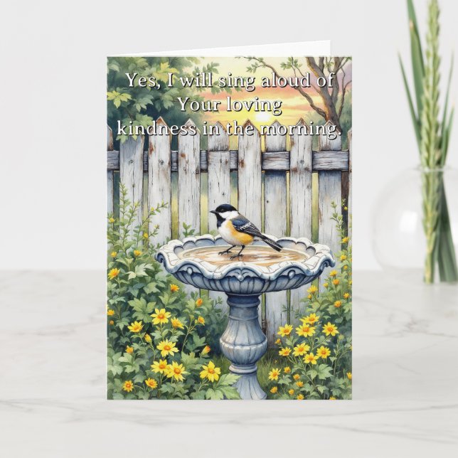 Psalm 59:16 Christian Note Card Karte (Vorderseite)