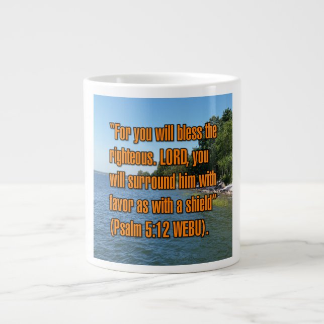 Psalm 5:12 WEBU Tasse (Vorderseite)