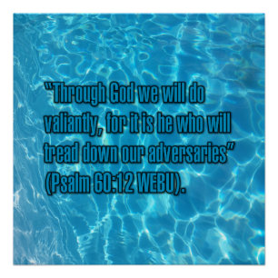 Psalm 60:12 WEBU Poster